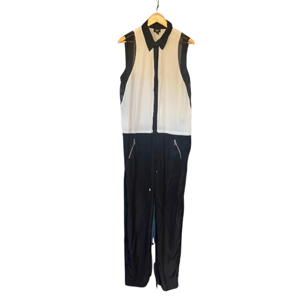 Missimo Target Black and White Sleeveless Jumpsuit